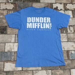 Medium Dunder Mifflin Paper Company The Office Blue T-shirt